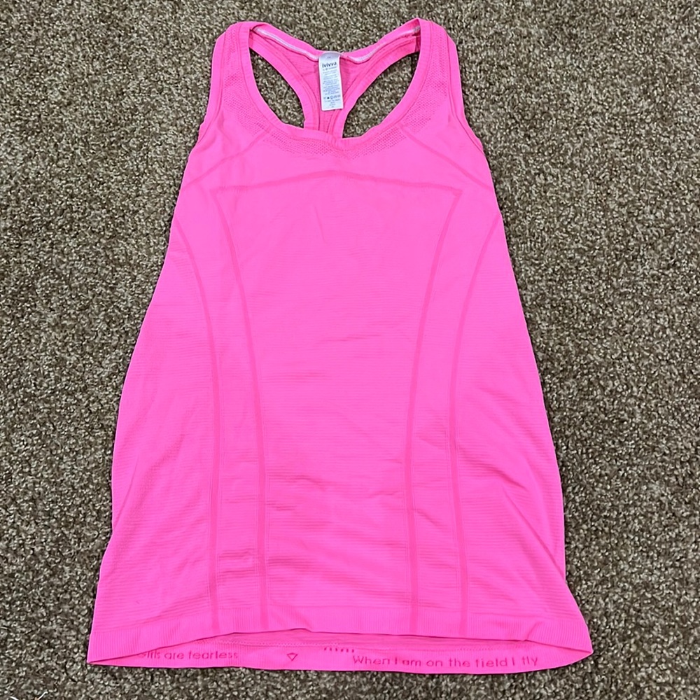 Hot Pink Ivivva tank by lulu lemon!